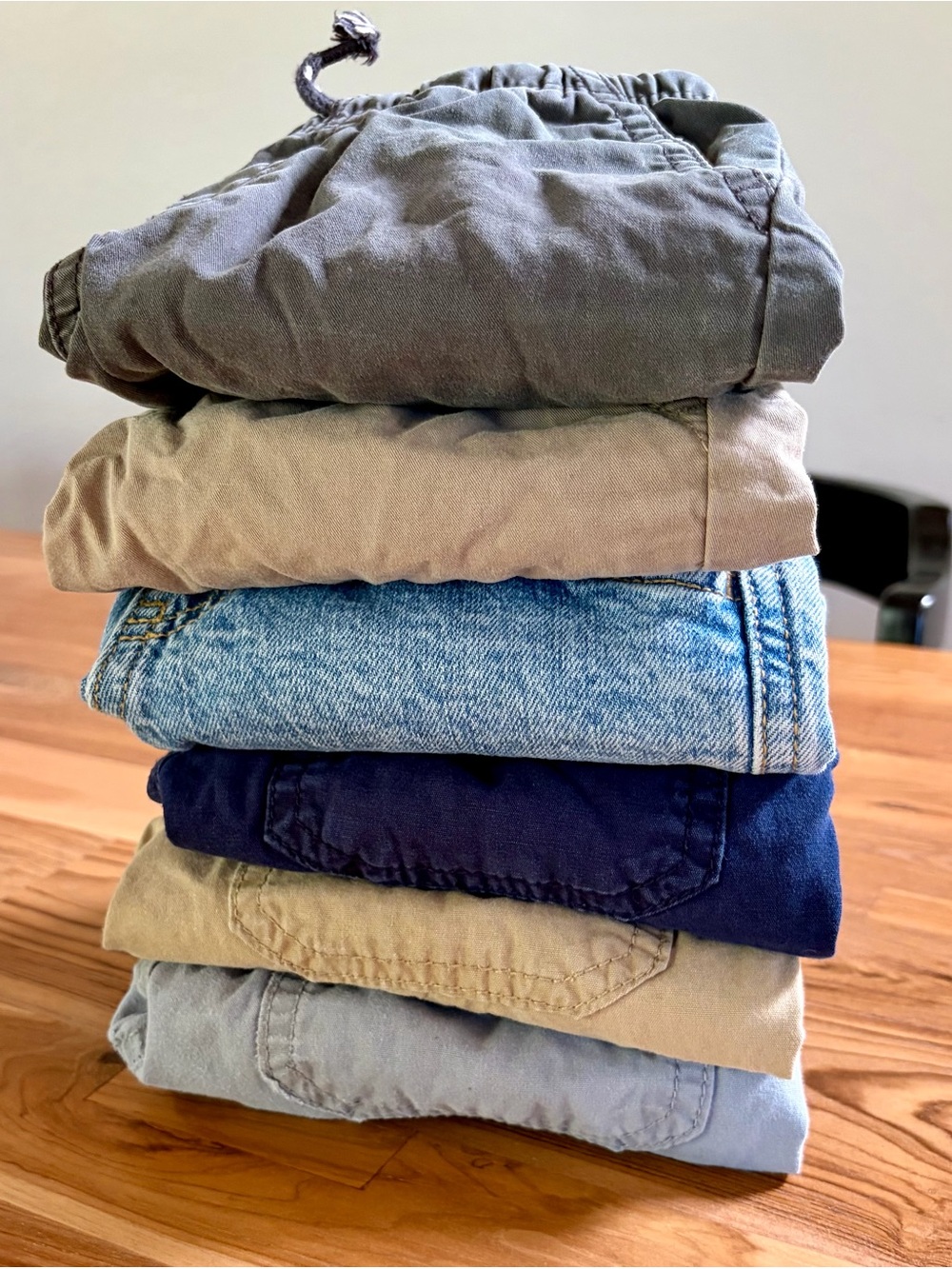 Set of 6 Toddler Shorts, 3T, Children’s Place, Cat & Jack, Navy/Khaki/Grey/Denim